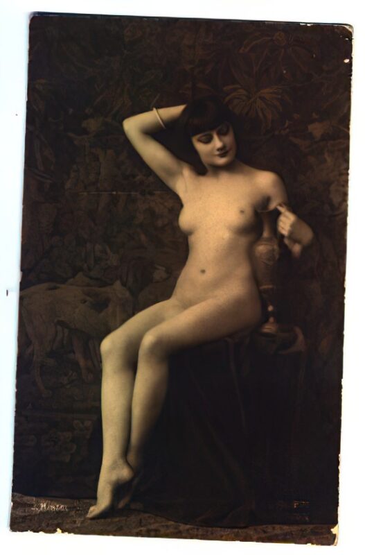 Volume 4 of Black and White Image of Naked / Nude Women and Girls in the Vintage Era