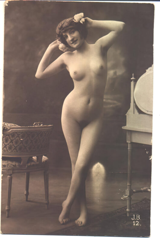 Volume 4 of Black and White Image of Naked / Nude Women and Girls in the Vintage Era