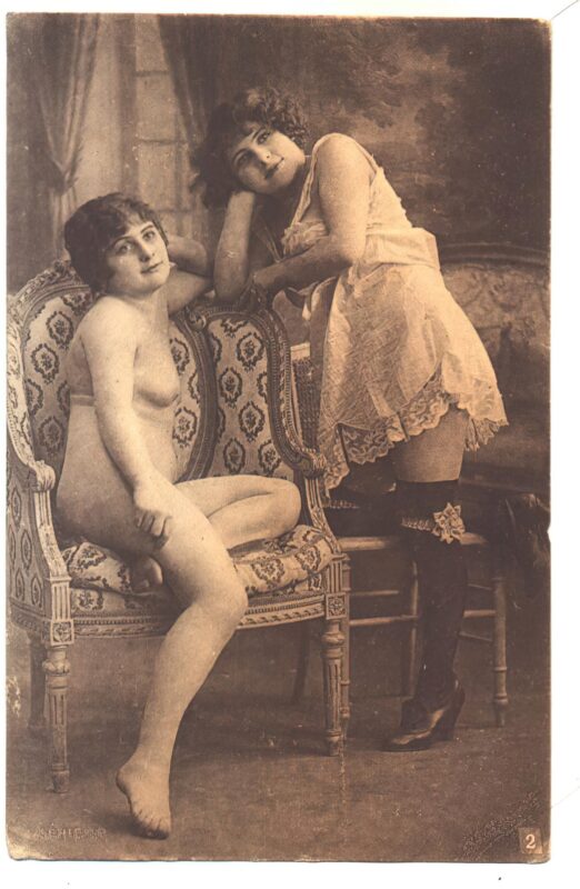 Volume 4 of Black and White Image of Naked / Nude Women and Girls in the Vintage Era