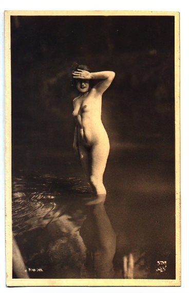 Volume 4 of Black and White Image of Naked / Nude Women and Girls in the Vintage Era