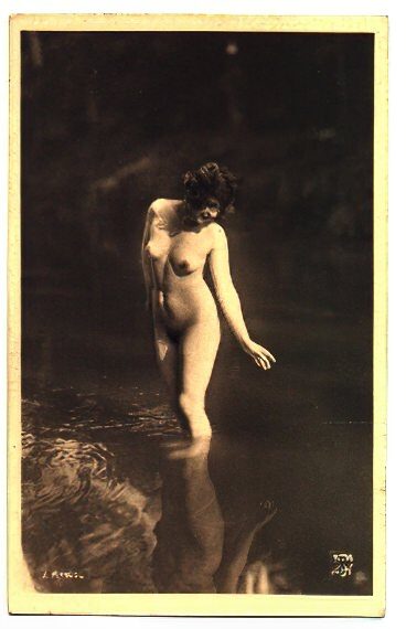 Volume 4 of Black and White Image of Naked / Nude Women and Girls in the Vintage Era