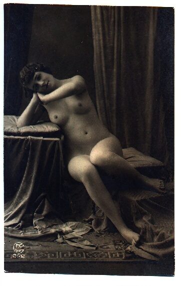 Volume 4 of Black and White Image of Naked / Nude Women and Girls in the Vintage Era