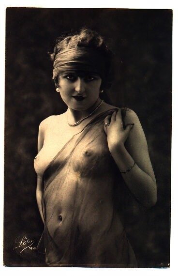 Volume 4 of Black and White Image of Naked / Nude Women and Girls in the Vintage Era