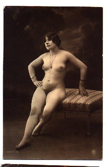 Volume 4 of Black and White Image of Naked / Nude Women and Girls in the Vintage Era