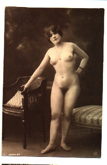 Volume 4 of Black and White Image of Naked / Nude Women and Girls in the Vintage Era
