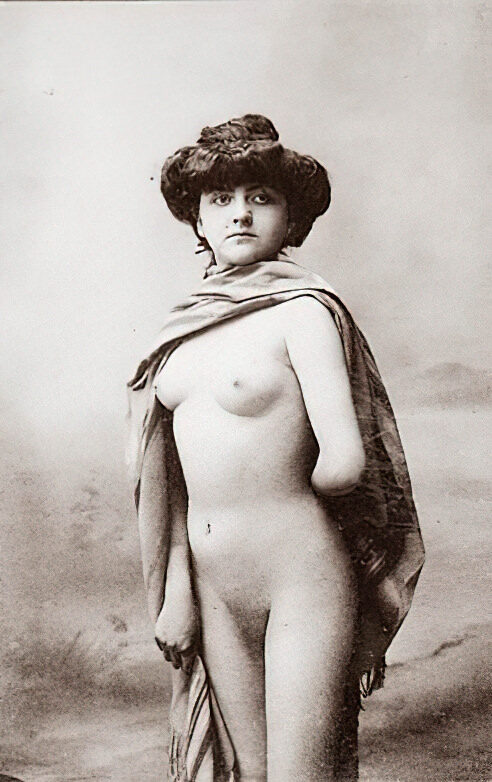 Volume 4 of Black and White Image of Naked / Nude Women and Girls in the Vintage Era