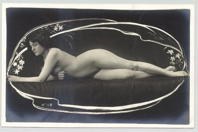 Volume 4 of Black and White Image of Naked / Nude Women and Girls in the Vintage Era