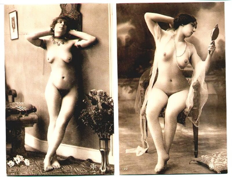 Volume 4 of Black and White Image of Naked / Nude Women and Girls in the Vintage Era