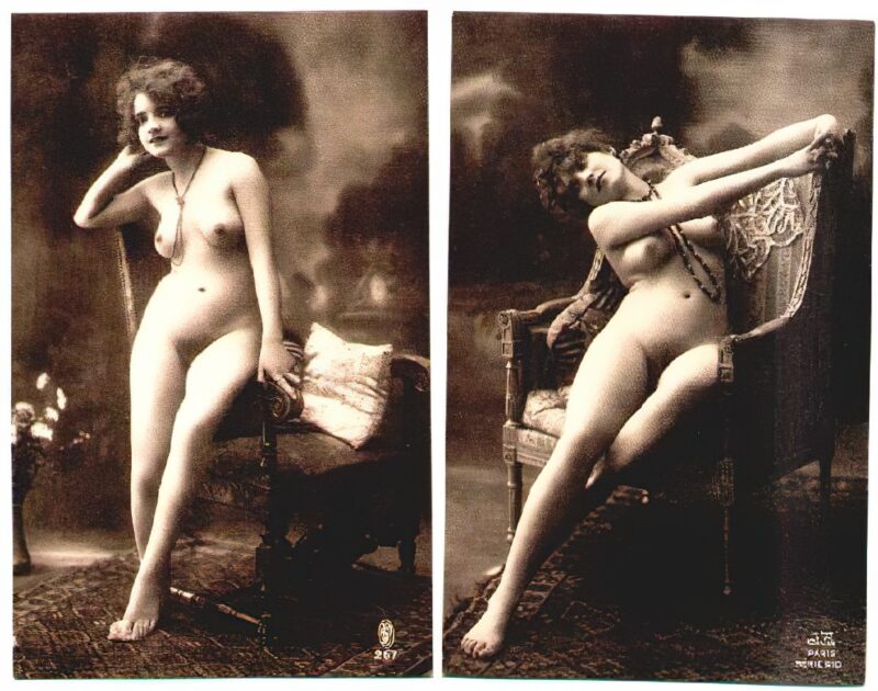 Volume 4 of Black and White Image of Naked / Nude Women and Girls in the Vintage Era