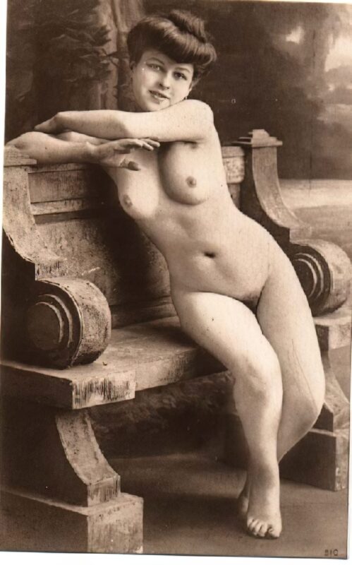 Volume 4 of Black and White Image of Naked / Nude Women and Girls in the Vintage Era