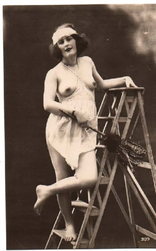 Volume 4 of Black and White Image of Naked / Nude Women and Girls in the Vintage Era