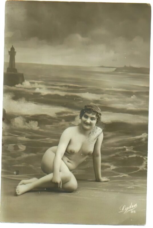 Volume 4 of Black and White Image of Naked / Nude Women and Girls in the Vintage Era