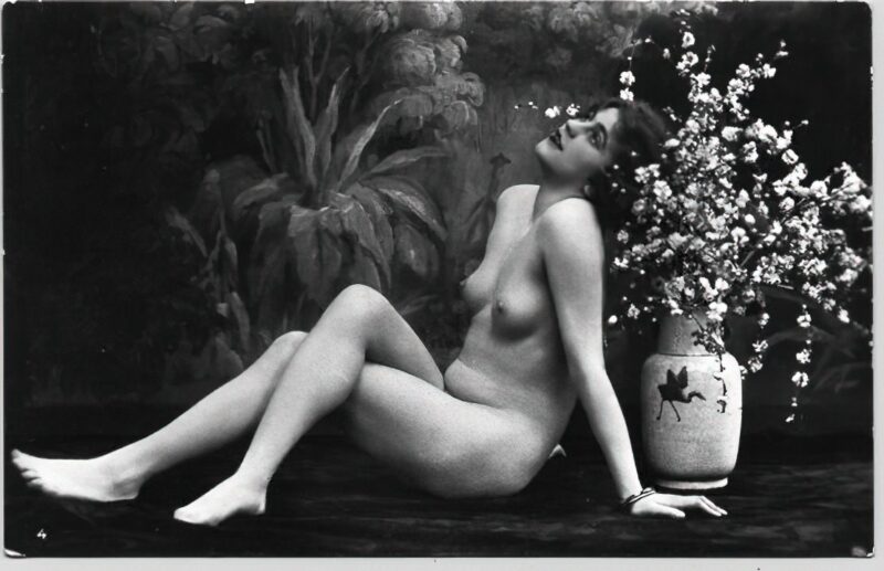 Volume 4 of Black and White Image of Naked / Nude Women and Girls in the Vintage Era