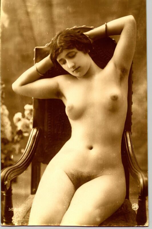 Volume 4 of Black and White Image of Naked / Nude Women and Girls in the Vintage Era