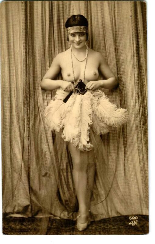 Volume 4 of Black and White Image of Naked / Nude Women and Girls in the Vintage Era