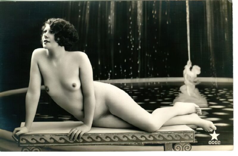 Volume 4 of Black and White Image of Naked / Nude Women and Girls in the Vintage Era
