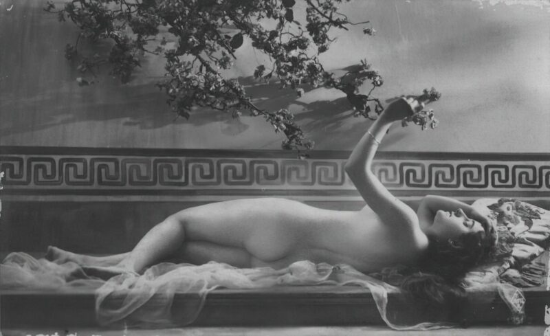 Volume 4 of Black and White Image of Naked / Nude Women and Girls in the Vintage Era