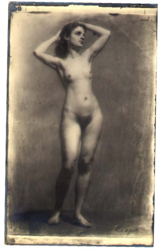 Volume 4 of Black and White Image of Naked / Nude Women and Girls in the Vintage Era