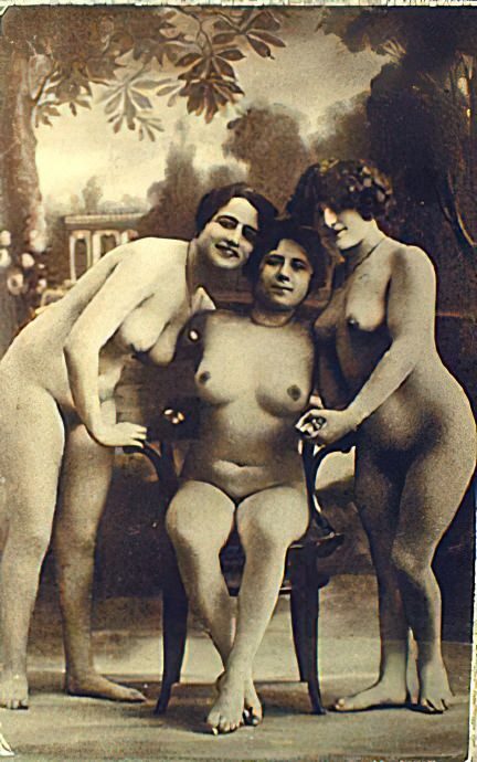Volume 4 of Black and White Image of Naked / Nude Women and Girls in the Vintage Era