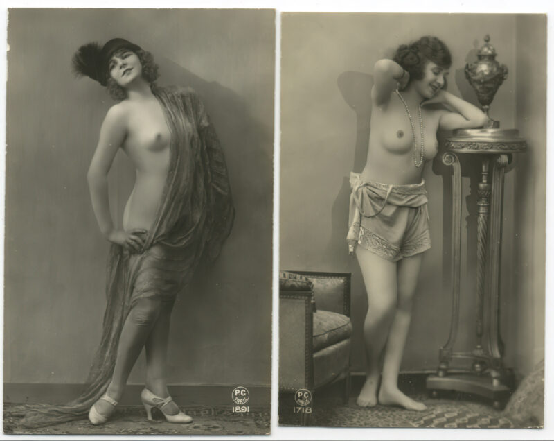 Volume 4 of Black and White Image of Naked / Nude Women and Girls in the Vintage Era