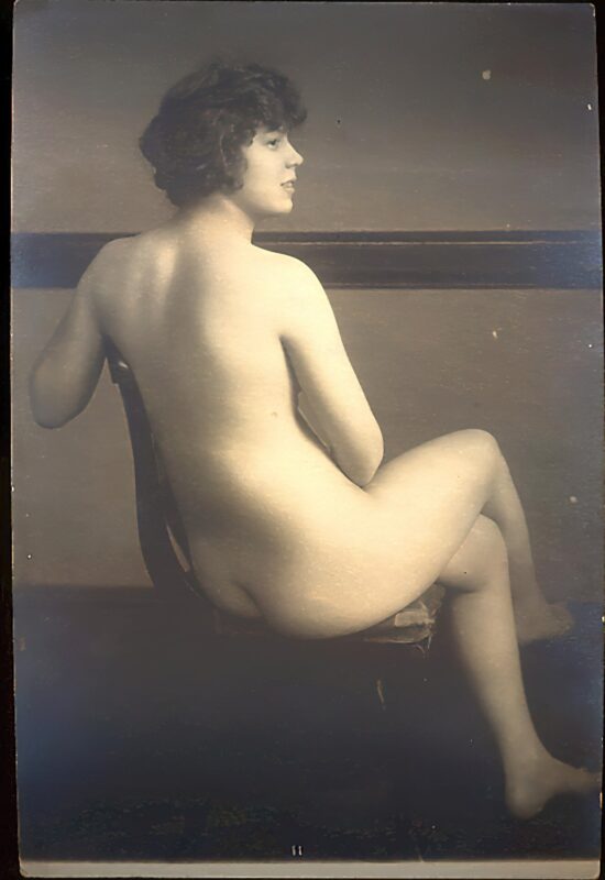 Volume 4 of Black and White Image of Naked / Nude Women and Girls in the Vintage Era