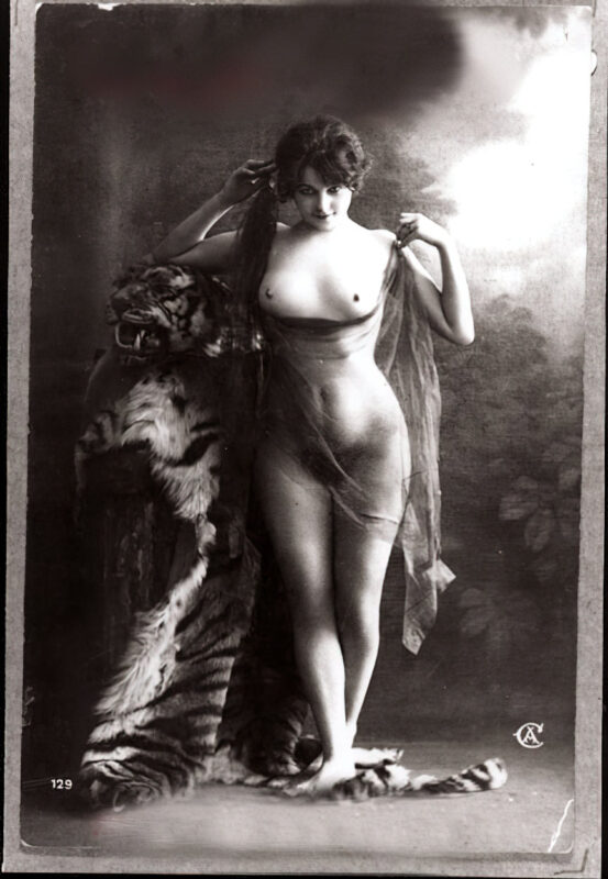 Volume 4 of Black and White Image of Naked / Nude Women and Girls in the Vintage Era
