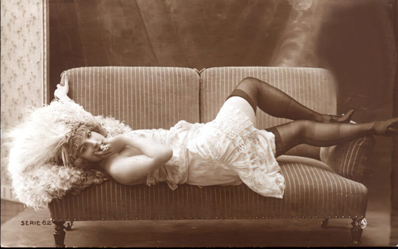 Volume 4 of Black and White Image of Naked / Nude Women and Girls in the Vintage Era