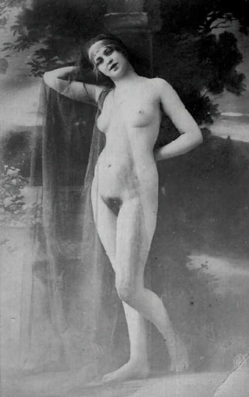 Volume 4 of Black and White Image of Naked / Nude Women and Girls in the Vintage Era