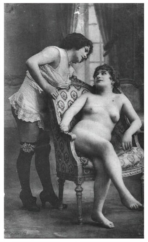 Volume 4 of Black and White Image of Naked / Nude Women and Girls in the Vintage Era
