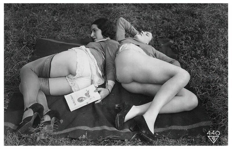 Volume 4 of Black and White Image of Naked / Nude Women and Girls in the Vintage Era