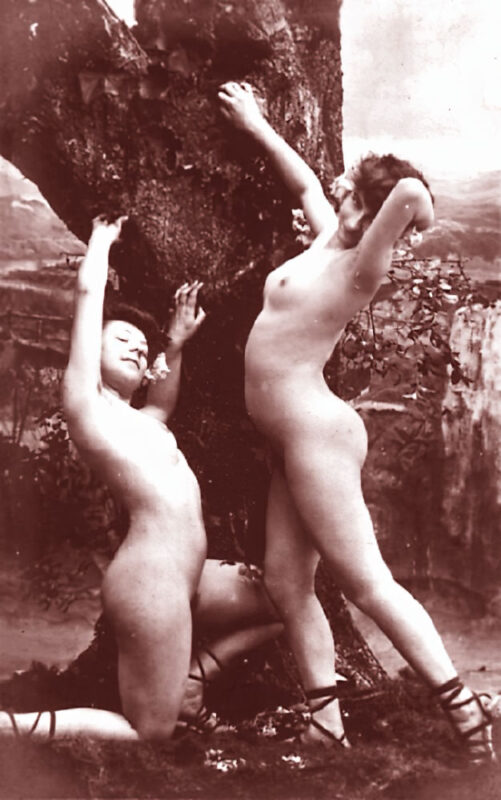 B&W Volume 5 Image of Naked / Nude Woman in the Vintage Era